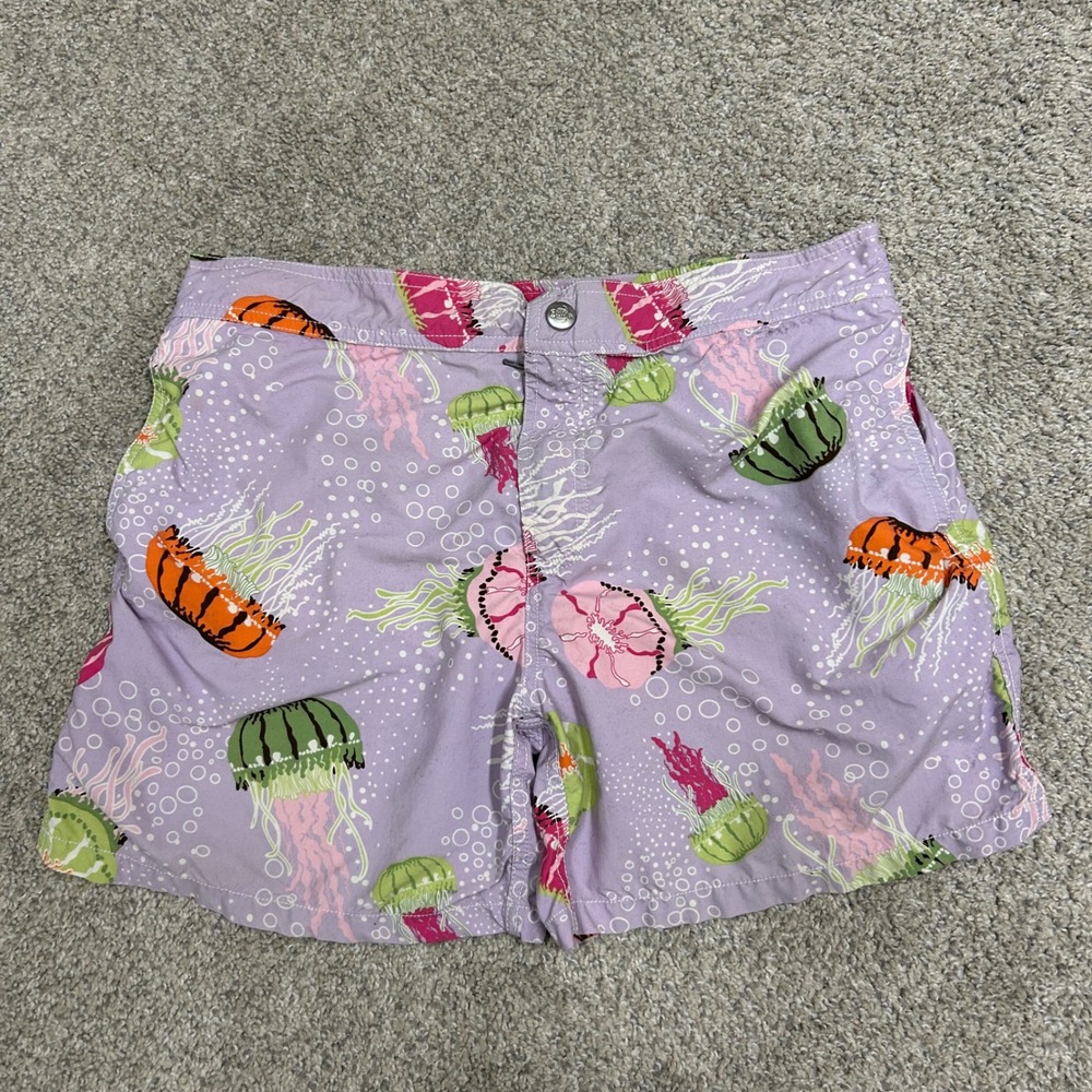 Vilebrequin Swim‎ Trunks XL Purple Jellyfish Print Mesh Lined Board Shorts 5"